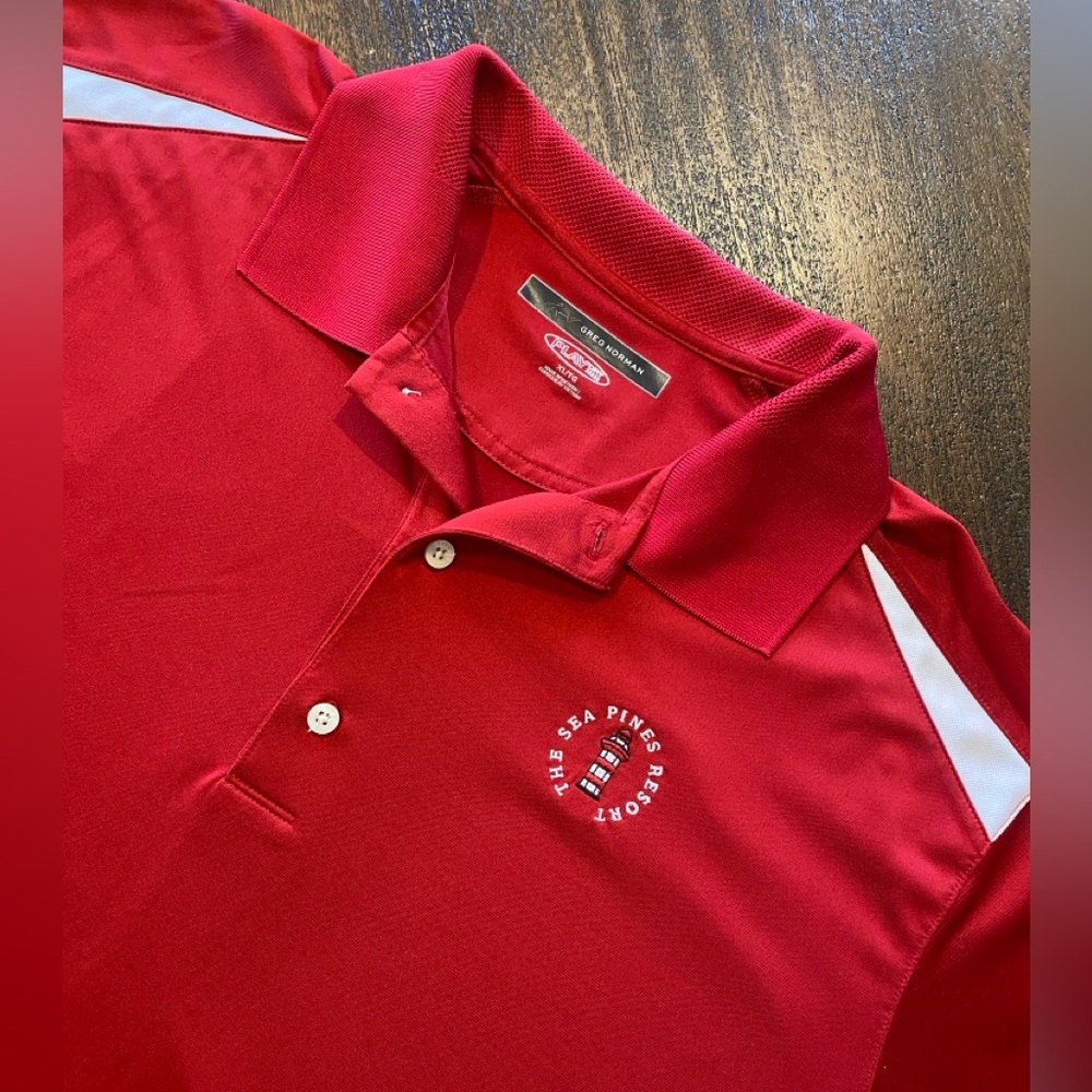 Men’s Greg Norman The Sea Pines Resort Golf Polo Dry Fit XL